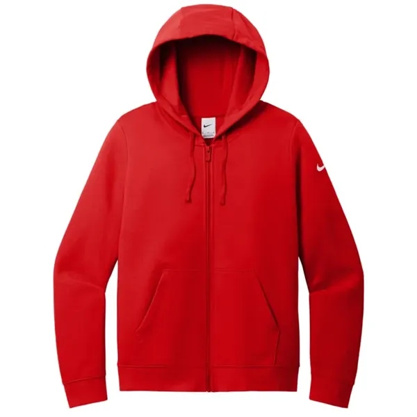 Nike Ladies Club Fleece Sleeve Swoosh Full-Zip Hoodie - Nike Ladies Club Fleece Sleeve Swoosh Full-Zip Hoodie - Image 6 of 6