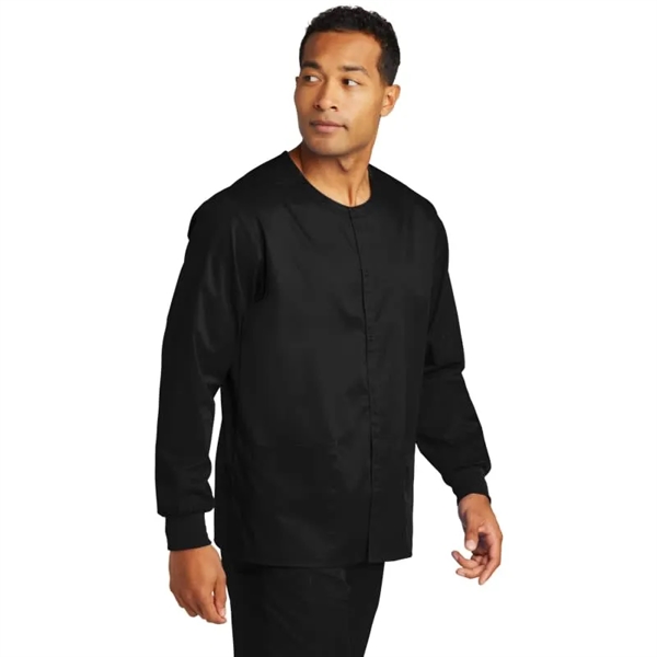 WonderWink Unisex WorkFlex Snap-Front Scrub Jacket - WonderWink Unisex WorkFlex Snap-Front Scrub Jacket - Image 0 of 6