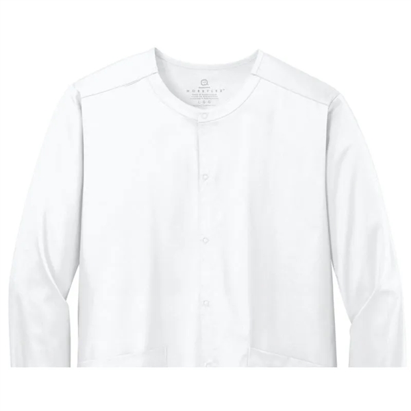 WonderWink Unisex WorkFlex Snap-Front Scrub Jacket - WonderWink Unisex WorkFlex Snap-Front Scrub Jacket - Image 1 of 6