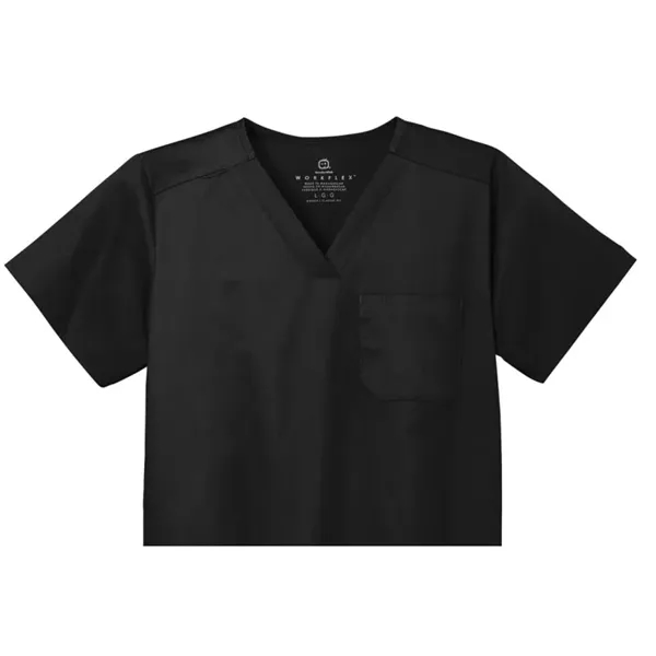 WonderWink Unisex WorkFlex Chest Pocket V-Neck Top - WonderWink Unisex WorkFlex Chest Pocket V-Neck Top - Image 2 of 6