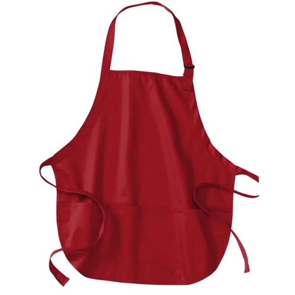 Port Authority Medium-Length Apron With Pouch Pockets. - Port Authority Medium-Length Apron With Pouch Pockets. - Image 7 of 9