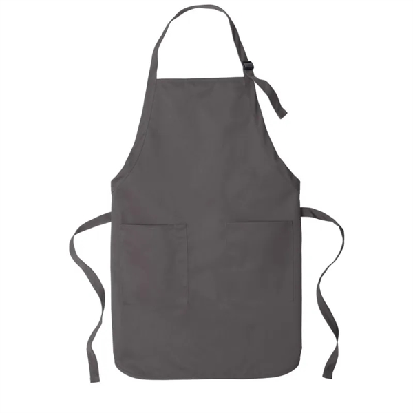 Port Authority Full-Length Two-Pocket Bib Apron. - Port Authority Full-Length Two-Pocket Bib Apron. - Image 3 of 10