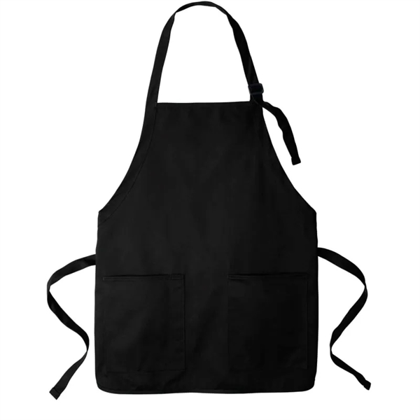 Port Authority Medium-Length Two-Pocket Bib Apron. - Port Authority Medium-Length Two-Pocket Bib Apron. - Image 1 of 6