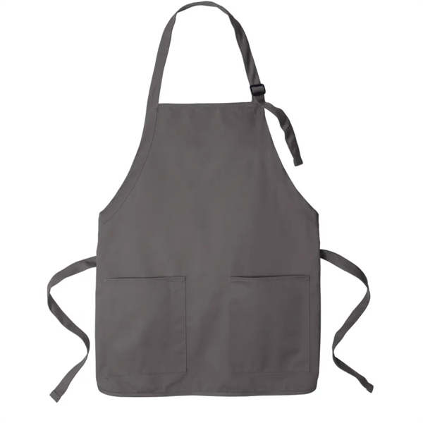 Port Authority Medium-Length Two-Pocket Bib Apron. - Port Authority Medium-Length Two-Pocket Bib Apron. - Image 2 of 6