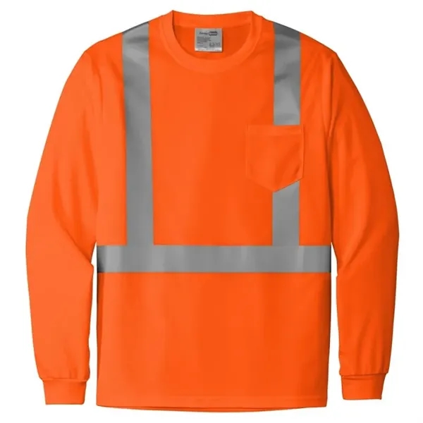 CornerStone ANSI 107 Class 2 Mesh Long Sleeve Tee. - CornerStone ANSI 107 Class 2 Mesh Long Sleeve Tee. - Image 1 of 2