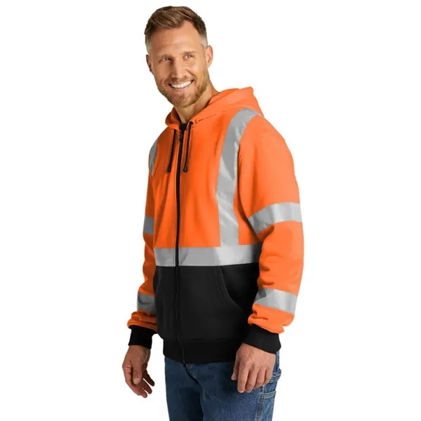 CornerStone A107 Class 3 Heavy-Duty Fleece Full-Zip Hoodie - CornerStone A107 Class 3 Heavy-Duty Fleece Full-Zip Hoodie - Image 0 of 2