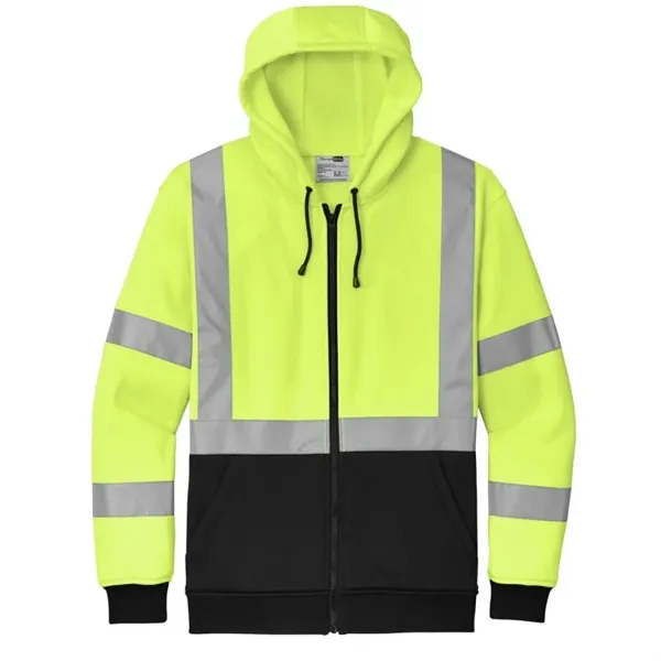 CornerStone A107 Class 3 Heavy-Duty Fleece Full-Zip Hoodie - CornerStone A107 Class 3 Heavy-Duty Fleece Full-Zip Hoodie - Image 2 of 2