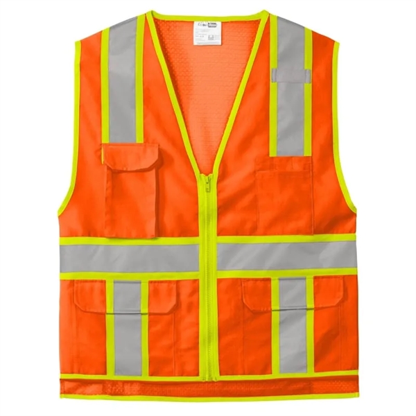 CornerStone ANSI 107 Class 2 Surveyor Zippered Two-Tone V... - CornerStone ANSI 107 Class 2 Surveyor Zippered Two-Tone V... - Image 1 of 2