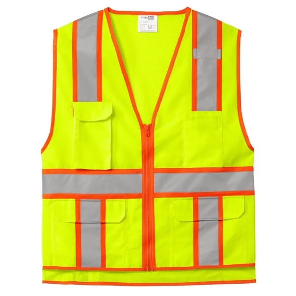 CornerStone ANSI 107 Class 2 Surveyor Zippered Two-Tone V... - CornerStone ANSI 107 Class 2 Surveyor Zippered Two-Tone V... - Image 2 of 2