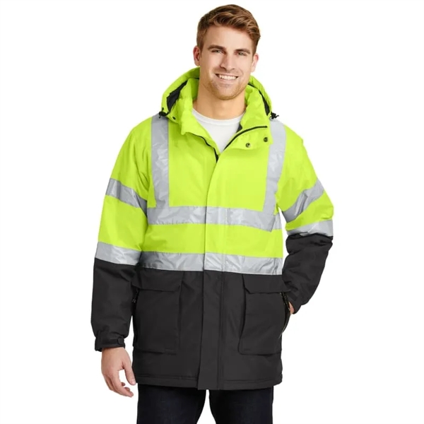 Port Authority ANSI 107 Class 3 Safety Heavyweight Parka. - Port Authority ANSI 107 Class 3 Safety Heavyweight Parka. - Image 0 of 0