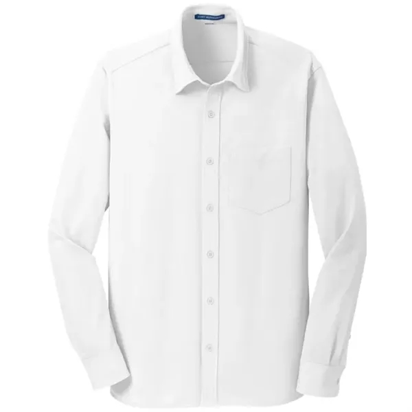 Port Authority Dimension Knit Dress Shirt. - Port Authority Dimension Knit Dress Shirt. - Image 1 of 5