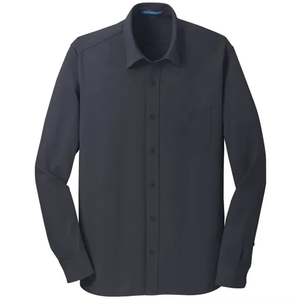 Port Authority Dimension Knit Dress Shirt. - Port Authority Dimension Knit Dress Shirt. - Image 3 of 5