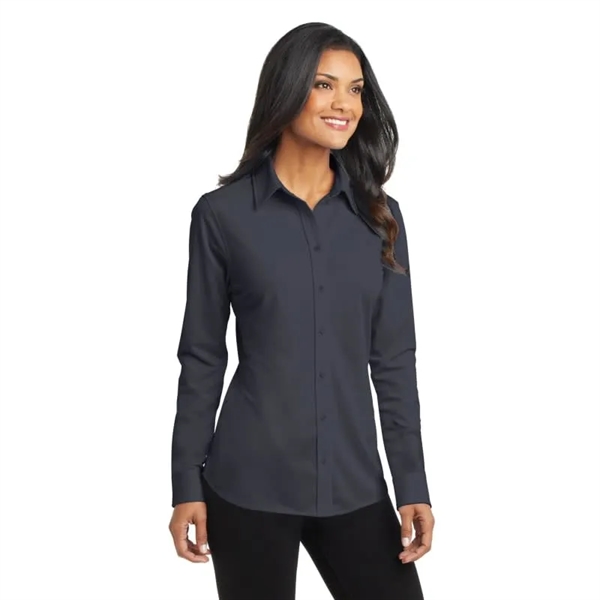 Port Authority Ladies Dimension Knit Dress Shirt. - Port Authority Ladies Dimension Knit Dress Shirt. - Image 0 of 5