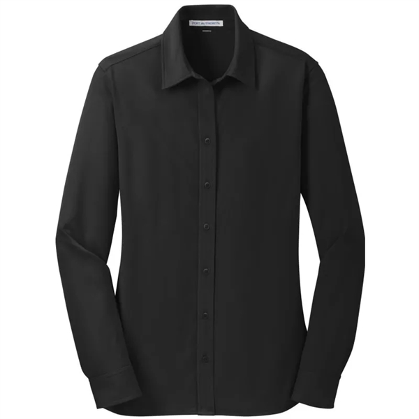 Port Authority Ladies Dimension Knit Dress Shirt. - Port Authority Ladies Dimension Knit Dress Shirt. - Image 2 of 5