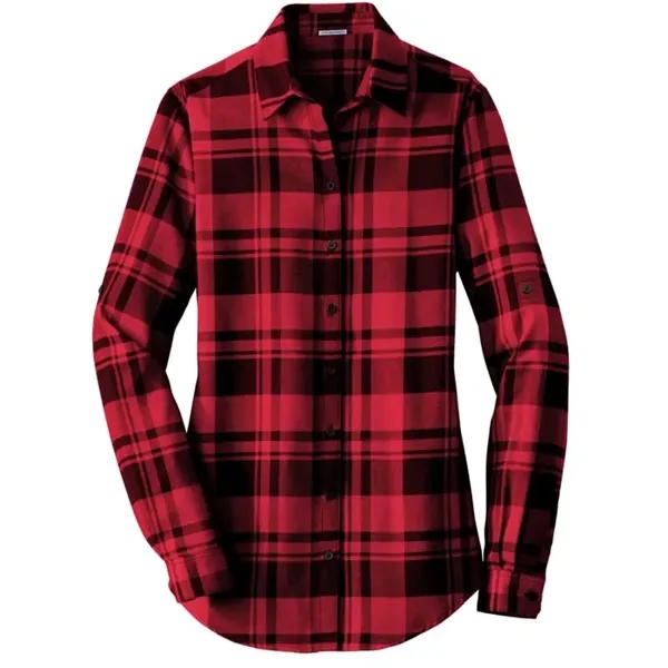 Port Authority Ladies Plaid Flannel Tunic . - Port Authority Ladies Plaid Flannel Tunic . - Image 1 of 6