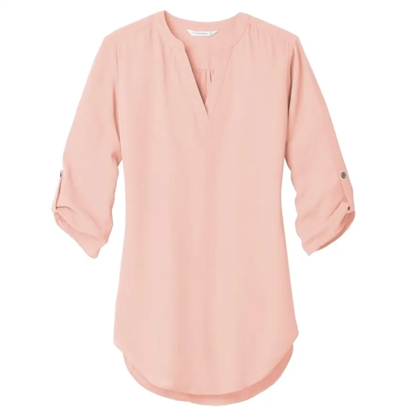 Port Authority Ladies 3/4-Sleeve Tunic Blouse. - Port Authority Ladies 3/4-Sleeve Tunic Blouse. - Image 5 of 8