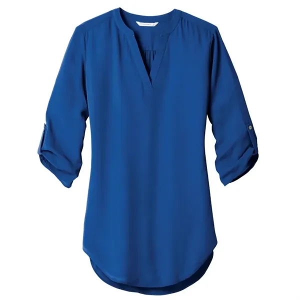 Port Authority Ladies 3/4-Sleeve Tunic Blouse. - Port Authority Ladies 3/4-Sleeve Tunic Blouse. - Image 7 of 8
