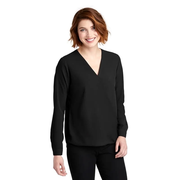 Port Authority Ladies Wrap Blouse. - Port Authority Ladies Wrap Blouse. - Image 0 of 4