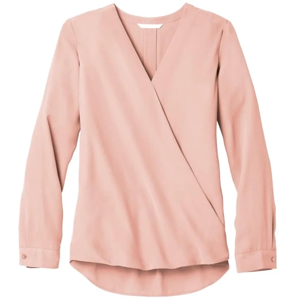 Port Authority Ladies Wrap Blouse. - Port Authority Ladies Wrap Blouse. - Image 3 of 4