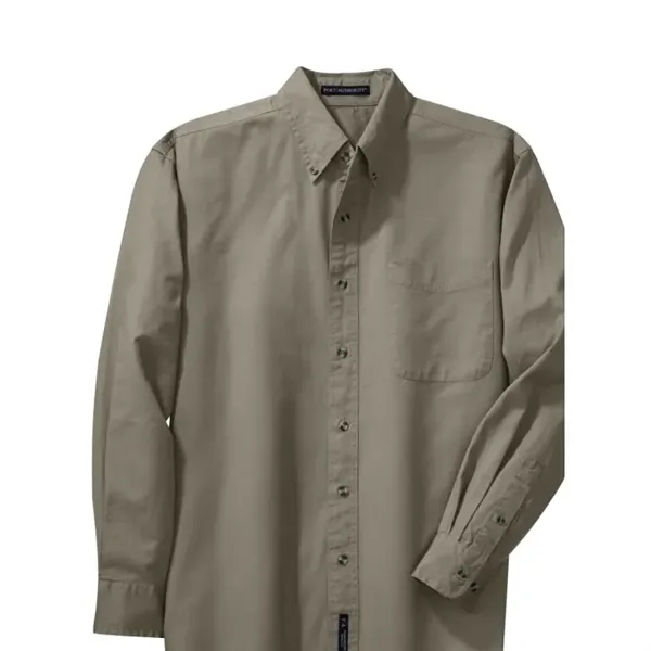 Port Authority Tall Long Sleeve Twill Shirt. - Port Authority Tall Long Sleeve Twill Shirt. - Image 4 of 5