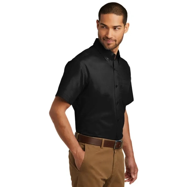 Port Authority Short Sleeve Carefree Poplin Shirt. - Port Authority Short Sleeve Carefree Poplin Shirt. - Image 0 of 5