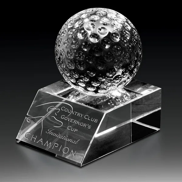 Golf Ball Crystal Award - Match Play - Golf Ball Crystal Award - Match Play - Image 2 of 2