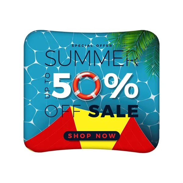 10'x8' Tension Wall Banner Display - Tube Backdrop Curved - 10'x8' Tension Wall Banner Display - Tube Backdrop Curved - Image 0 of 0