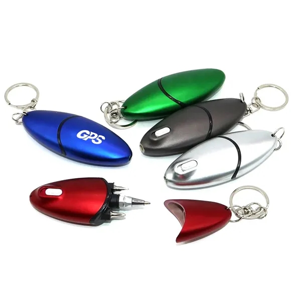 3 1/4 " Screwdriver Ballpoint Pen Keychain with LED light - 3 1/4 " Screwdriver Ballpoint Pen Keychain with LED light - Image 2 of 4