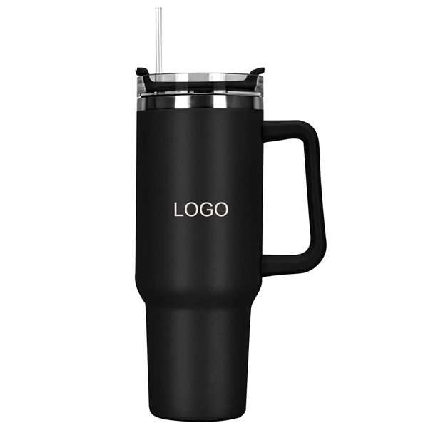 40 oz. Vacuum Insulated Tumbler Mug w/ Handle - 40 oz. Vacuum Insulated Tumbler Mug w/ Handle - Image 1 of 5