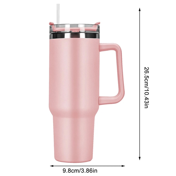 40 oz. Vacuum Insulated Tumbler Mug w/ Handle - 40 oz. Vacuum Insulated Tumbler Mug w/ Handle - Image 2 of 5