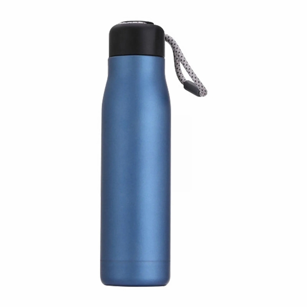 18oz Double Stainless Steel Sports Bottle with Cord - 18oz Double Stainless Steel Sports Bottle with Cord - Image 2 of 7