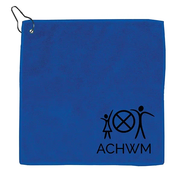 300GSM Microfiber Golf Towel with Metal Grommet and Clip - 300GSM Microfiber Golf Towel with Metal Grommet and Clip - Image 38 of 38