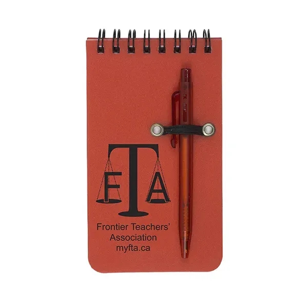 Pocket Sized Spiral Jotter Notepad Notebook with Pen - Pocket Sized Spiral Jotter Notepad Notebook with Pen - Image 8 of 8