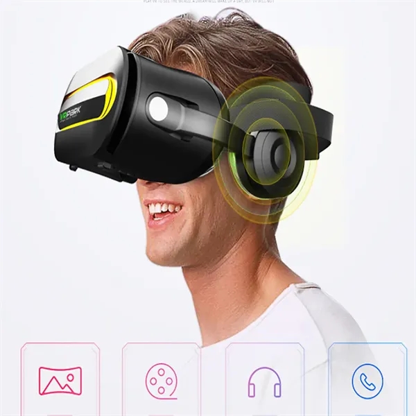 Vr Smart Glasses With Built-In Adjustable Headphones - Vr Smart Glasses With Built-In Adjustable Headphones - Image 2 of 2