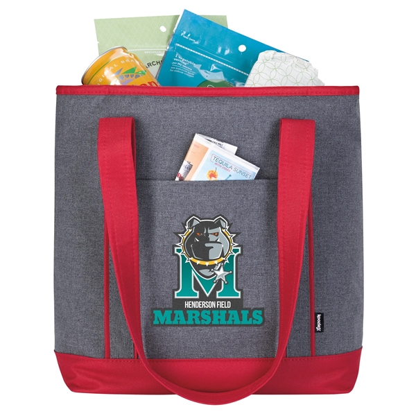 Koozie® Two-Tone Lunch-Time Cooler Tote - Koozie® Two-Tone Lunch-Time Cooler Tote - Image 5 of 7