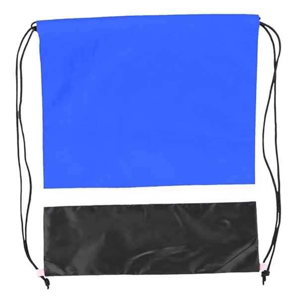 Gym Dual Color Team Bags Three-Tone Drawstring Backpack - Gym Dual Color Team Bags Three-Tone Drawstring Backpack - Image 14 of 17