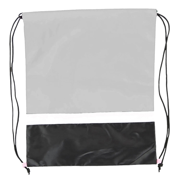 Gym Dual Color Team Bags Three-Tone Drawstring Backpack - Gym Dual Color Team Bags Three-Tone Drawstring Backpack - Image 16 of 17