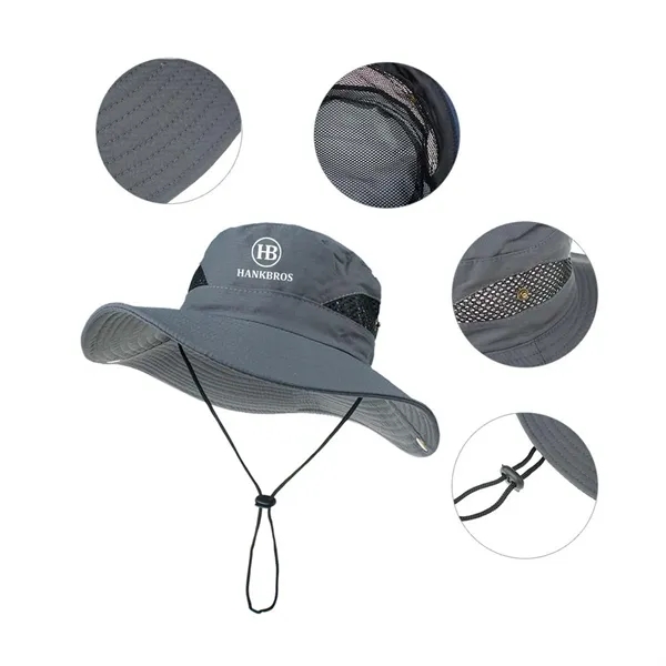 Men's Foldable Fishing Hat Wide Birm - Men's Foldable Fishing Hat Wide Birm - Image 2 of 2