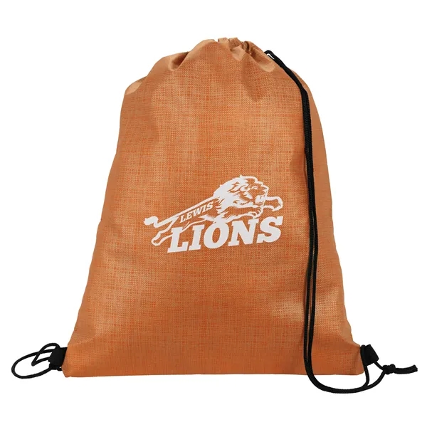 Non-Woven Shimmer Drawstring Backpack - Non-Woven Shimmer Drawstring Backpack - Image 10 of 19