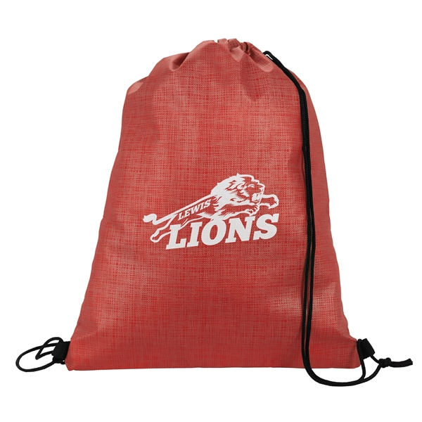 Non-Woven Shimmer Drawstring Backpack - Non-Woven Shimmer Drawstring Backpack - Image 14 of 19