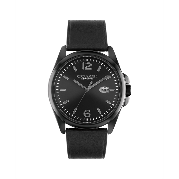 Coach Greyson Gents Watch. IP Black Steel. Black Strap - Coach Greyson Gents Watch. IP Black Steel. Black Strap - Image 0 of 0