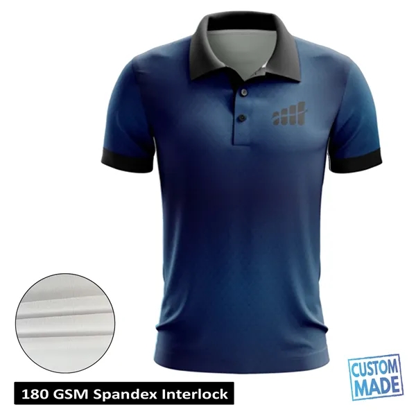 Men's Custom Full Sublimation Performance Short Sleeve Polo - Men's Custom Full Sublimation Performance Short Sleeve Polo - Image 0 of 1