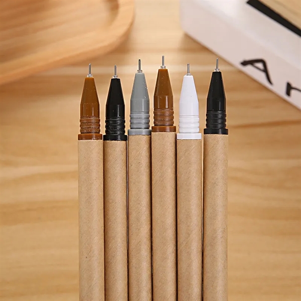 Kraft Paper Barrel Pens - Kraft Paper Barrel Pens - Image 2 of 4