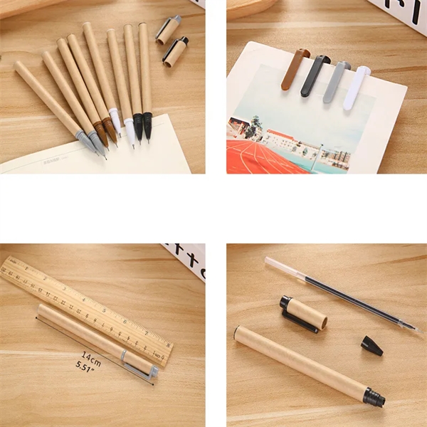Kraft Paper Barrel Pens - Kraft Paper Barrel Pens - Image 3 of 4