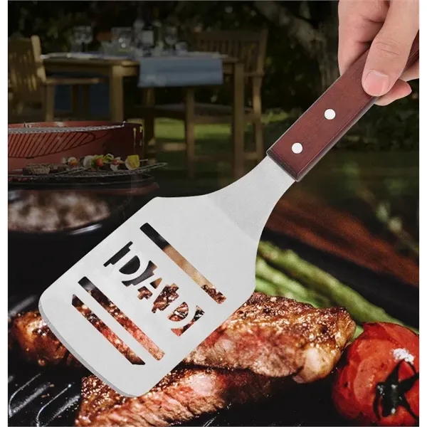 Stainless Steel BBQ Spatula With Tailgater - Stainless Steel BBQ Spatula With Tailgater - Image 4 of 6