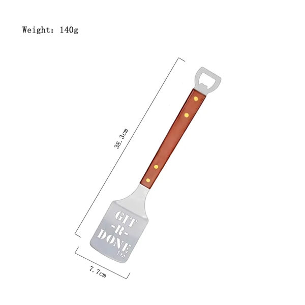 Stainless Steel BBQ Spatula With Tailgater - Stainless Steel BBQ Spatula With Tailgater - Image 6 of 6