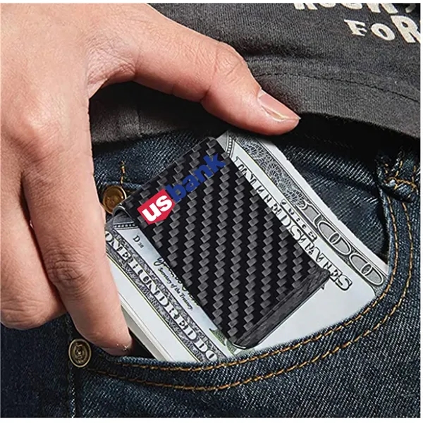 Luxury Carbon Fiber Money Clip - Luxury Carbon Fiber Money Clip - Image 1 of 3