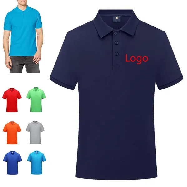 Unisex Casual Quick Dry Summer Cotton Golf Polo Shirt - Unisex Casual Quick Dry Summer Cotton Golf Polo Shirt - Image 0 of 7