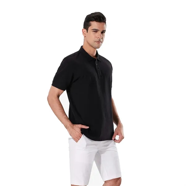 Unisex Casual Quick Dry Summer Cotton Golf Polo Shirt - Unisex Casual Quick Dry Summer Cotton Golf Polo Shirt - Image 3 of 7