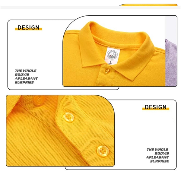Unisex Casual Quick Dry Summer Cotton Golf Polo Shirt - Unisex Casual Quick Dry Summer Cotton Golf Polo Shirt - Image 6 of 7